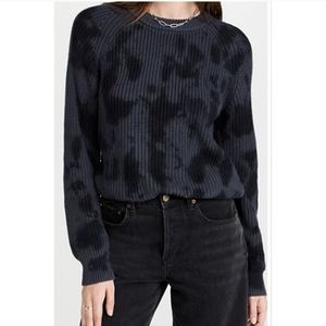 Rails Women's Size M Venus Iron Black Tie Dye Knit Crewneck Sweater